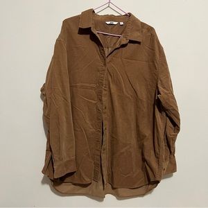 Uniqlo corduroy Flannel Casual Button Down